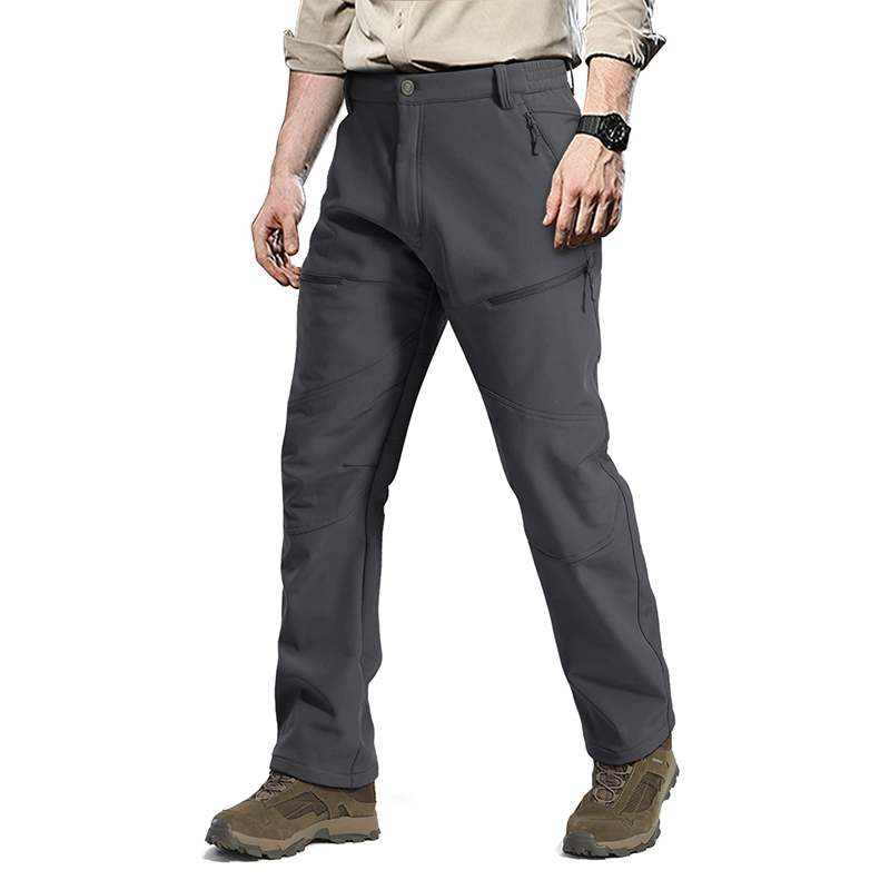 OEM Sprzedaż hurtowa kempingu Rybołówstwo Fleece Zewnętrzne Softshell Spodnie z plastikową kieszenią,Spodnie Trekking,Manufactur Garment